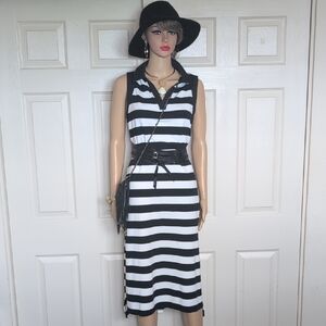 RIBBED KNIT SWEATER DRESS